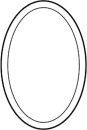 Ovaler Bevel 6x9"